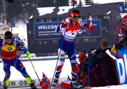 M. Fourcade a Bjørndalen
