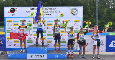 Pódium sprintu juniorek