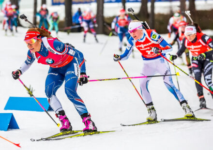 Koukalová, Mäkäräinenová, Wiererová