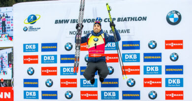 Sezónu českých biatlonistů uzavře sobotní exhibice v Jablonci nad Nisou Martin Fourcade