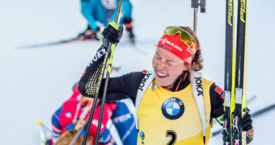 Olsbuová Røiselandová byla nejlepší biatlonistkou při výjezdu na Lysebotn. Eckhoffová onemocněla Laura Dahlmeierová
