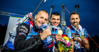 Pódium sprintu mužů