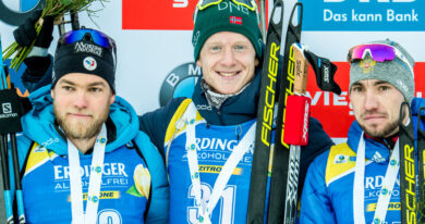 Pódium sprintu mužů