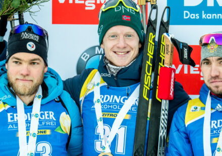 Pódium sprintu mužů