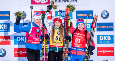 Pódium sprintu žen