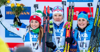 Pódium sprintu žen