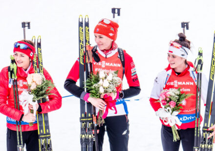 Monika Hojniszová, Anastasia Kuzminová a Kamila Żuková