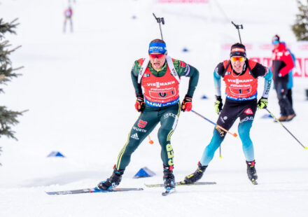 Erik Lesser a Quentin Fillon Maillet