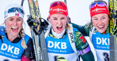 Univerziáda Krasnojarsk: Václavík v masáku bronzový, Svobodová šestá Medailistky stíhacího závodu žen na MS v Östersundu 2019