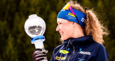 Hanna Öbergová s malým křišťálovým glóbem