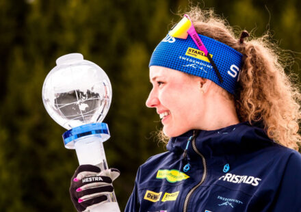 Hanna Öbergová s malým křišťálovým glóbem