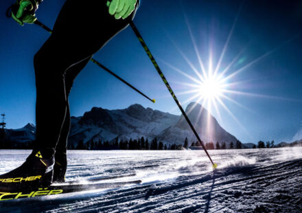 Závodník v Canmore